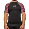 FEFLOGX Sportswear, Rashguard Camouflage, Vorne (weiß), Sportshirt.