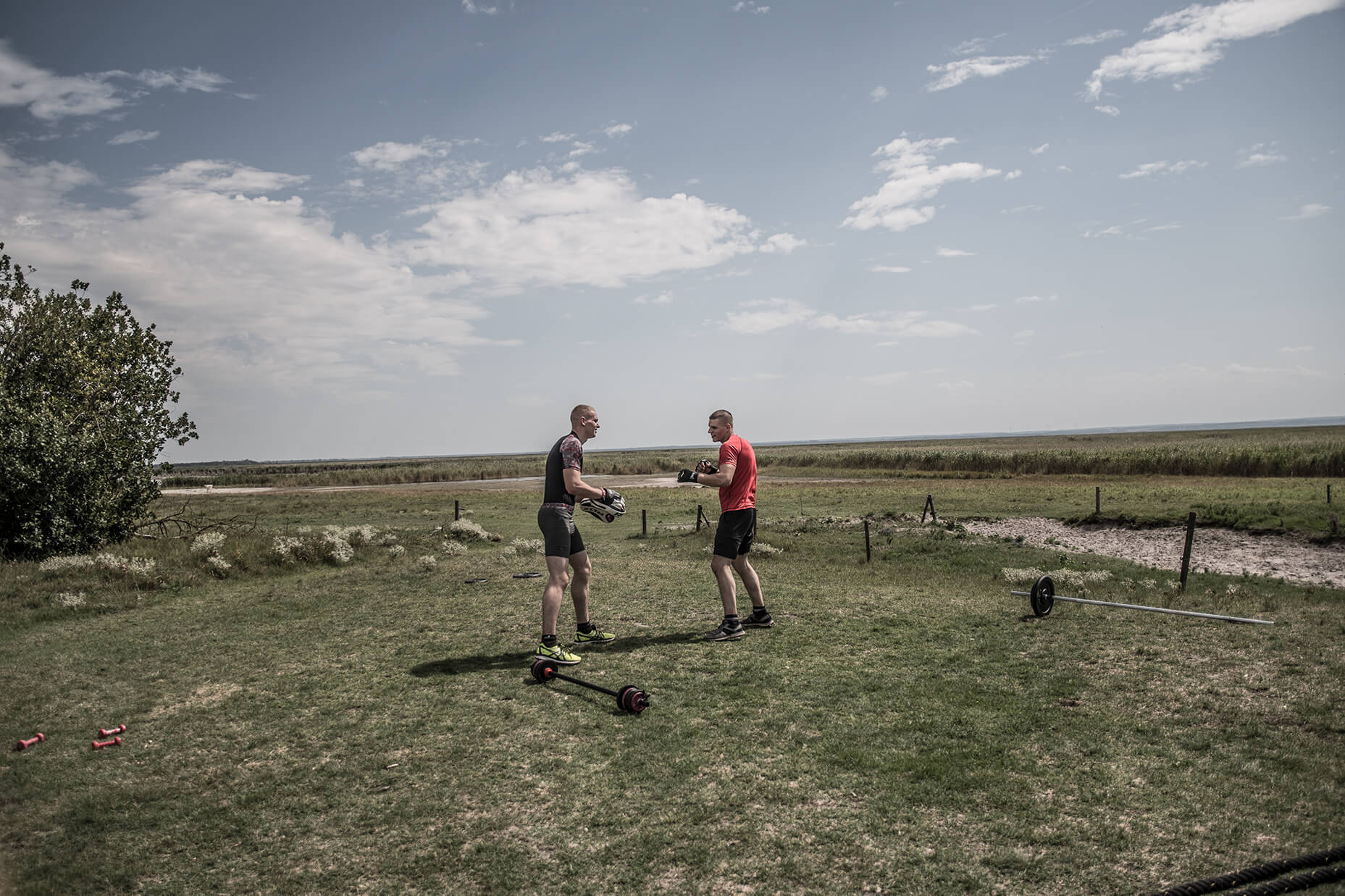 Outdoor Boxtraining mit FEFLOGX Sportswear.