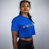 FEFLOGX Sportswear Damen Crop-Top Basic, Schräg Rechts (1).