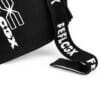 FEFLOGX Sportswear Pro Stoff Schienbeinschützer Fight Striker, Schienbeinschoner, MMA Schienbeinschützer Kickboxen, Hoch-komfortabel Schien Bein Schoner, Hohe Qualität der Beinschoner, Schienbeinschutz Kickboxen, Muay Thai, MMA, Thaiboxen, Taekwondo, Karate, Detail-Foto Verschluss & FFX-Logo (1).