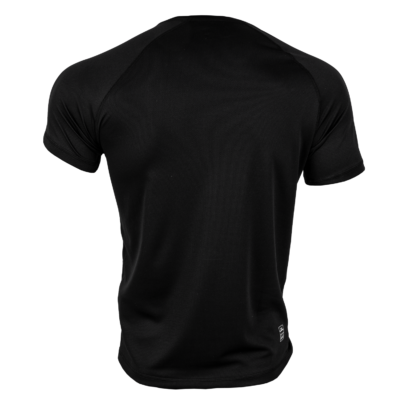 Funktionsshirt EXC Move, Mesh, schwarz, FEFLOGX Sportswear Herren, hinten Sportshirt. Sportkleidung Herren.
