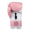 FFX Pro Boxhandschuhe Performance Striker von FEFLOGX Sportswear. Professionelle Kick Box Handschuhe, ultra hochwertig, Boxing-Gloves für max. Power, Kickbox Handschuhe, Muay Thai Handschuhe, Boxen Handschuhe Sparring, Boxsack-Handschuhe. Größen: 8oz, 10 oz, 12 oz, 14 oz, 16 oz. Farben: schwarz, rosa, olivgrün & weiß. Foto der Handfläche eines rosa Boxhandschuhs (4).