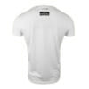 FFX Pro MMA Shirt Extreme Strike by FEFLOGX Sportswear, Sportshirt super bequem, hoch komfortables Basic T Shirt Lifestyle, High Performance Sport Shirt, UFC MMA Shirt, UFC MMA T Shirt, Mixed Martial Arts (MMA) Schriftzug mit Blut Spritzern, für Herren, Damen, Unisex, in weiß & schwarz, Rückseite weißes Shirt.