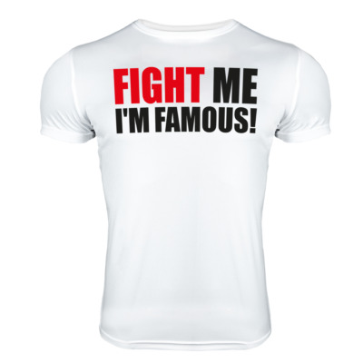 Mad Max Coga Fanshirt Vorderansicht, Fight Me I´m Famous, PFL MMA, MMA Spirit X FEFLOGX Sportswear, Frankfurt am Main.
