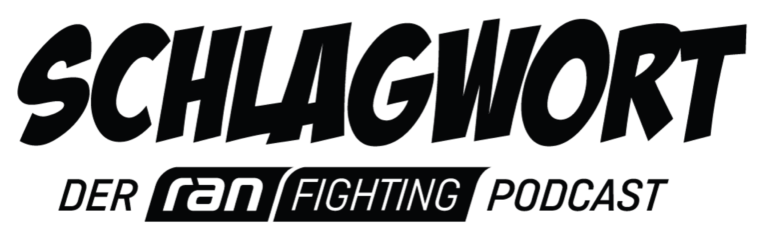 Logo des Ran Fighting Podcast, Schlagwort, Partner von FEFLOGX Sportswear.