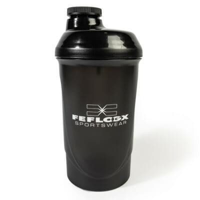 FEFLOGX Sportswear Protein Shaker, Mixer, waschmaschinenbeständig, Völlig frei von BPA & DEHP, vollkommen geschmacksneutral, klumpenfrei.