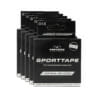 5er Pack des FFX Profi Sport-Tape Endurance Strength von FEFLOGX Sportswear, vordere Ansicht des Tapes für Reha, Sportmedizin, Sport, Physiotherapie, Orthopädie, Kampfsport & Fitness, ohne Verpackung, Kinesio-Tape, Sporttape Strong Move von FEFLOGX Sportswear, vordere seitliche Ansicht (2) des Tapes für Reha, Sportmedizin, Sport, Physiotherapie, Orthopädie, Kampfsport & Fitness, mit Verpackung, Kinesio-Tape, Boxtape, Boxen, MMA, Klettern etc.