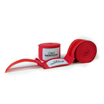 FEFLOGX Sportswear, Box-Bandagen, unelastisch, 4,5m, beide Seiten, vordere obere Ansicht ausgerollt (2).