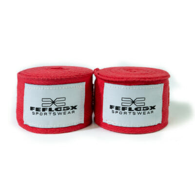 FEFLOGX Sportswear, Box-Bandagen, unelastisch, 4,5m, beide Seiten, vordere Ansicht.