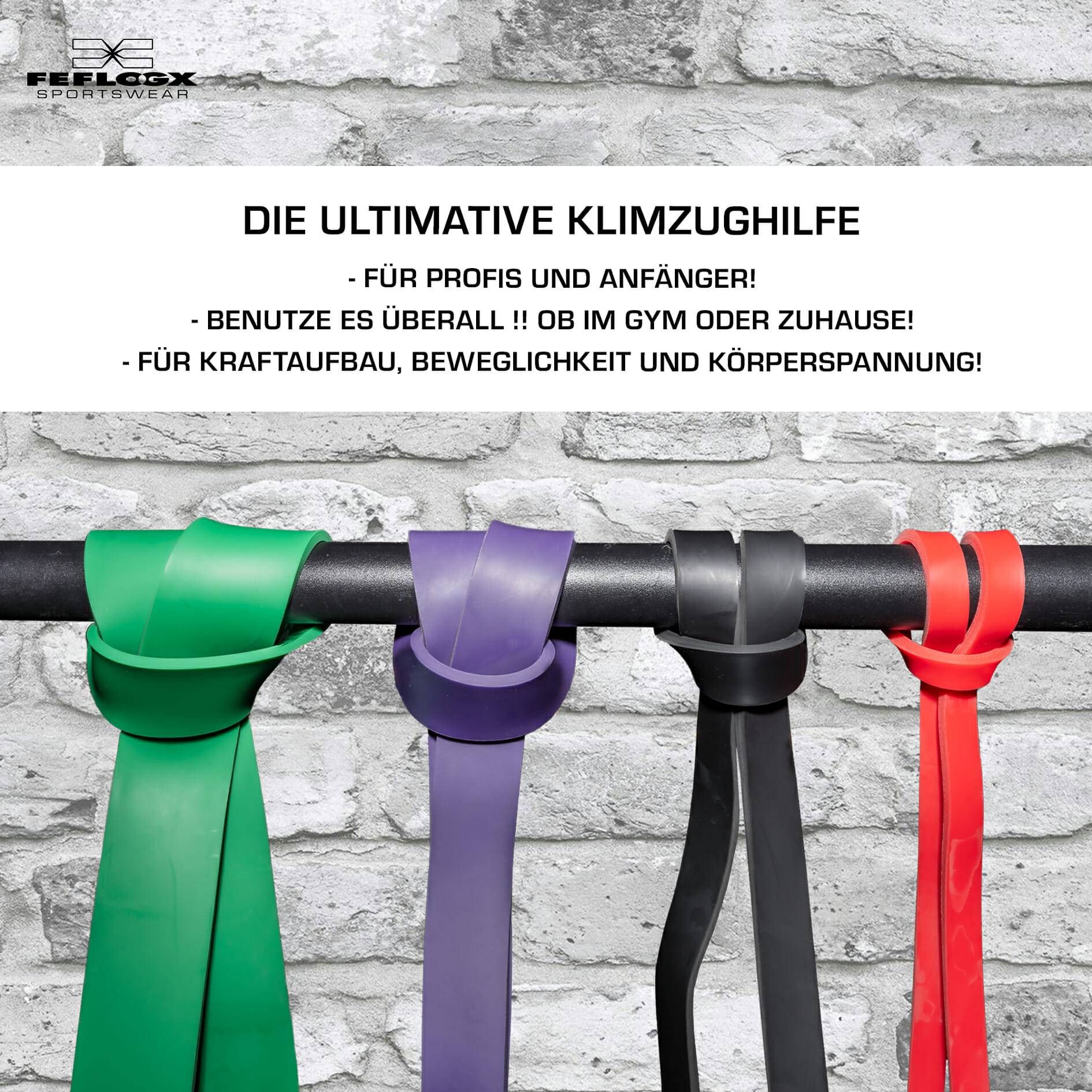 FFX Profi Stoff Widerstandsbänder Sport High Performance