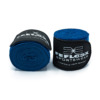 Boxbandagen Excellence Strike, FEFLOGX Sportswear, Details, blau, 4,5m, Front-Image Bild ohne Tasche/Beutel (1). Handbandagen. Max. Halt, hoch-komfortabel.