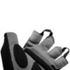 Fitness Handschuhe, Trainingshandschuhe von FEFLOGX Sportswear, in 2 Farben erhältlich, max. Schutz, hoch-komfortabel, leicht & schnell an- & auszuziehen, Detail-Foto Daume, Handfläche & der Auszieh-Schlaufen, starker Grip, Gym Gloves, Training, Kraftsport. Equipment.