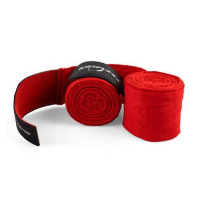 Box-Bandagen Performance Strike von FEFLOGX Sportswear, Boxbandagen, Handbandagen, Bandagen, MMA Bandagen Kampfsport, schwarz - weiß - rot - blau, 4,5m & 3m, mit Tasche/Beutel zum Waschen & Aufbewahren. Max. Power, extremer Halt & hoch-komfortabel, rote Bandagen Übersichts-Bild (4).
