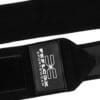 Gewichtheber Bandagen Zughilfen Fitness Performance von FEFLOGX Sportswear, Handgelenkstützen, Handgelenkbandagen, Lifting Straps, mit Daumenschlaufen, Detail-Foto der Wrist Wraps, Logo Patch.