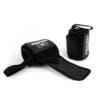 Gewichtheber Bandagen Zughilfen Fitness Performance von FEFLOGX Sportswear, Handgelenkstützen, Handgelenkbandagen, Lifting Straps, mit Daumenschlaufen, aufgerolltes Foto der Wrist Wraps.