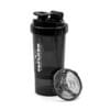 FEFLOGX Sportswear FFX Eiweiß Shaker Multi Boost High Performance, mit 2 Fächern für Pulver & Tabletten / Supplements etc., höchste Qualität mit hochwertigem Drehverschluss & herausnehmbarem, erstklassigem Edelstahl-Feder-Sieb für supercremige Shakes, 750ml / 20oz, frei von BPA & DEHP, Mixer, enorm langlebig & verlässlich auslaufsicher, vordere, Shakemixer, Eiweiß Shaker, Protein Shaker mit Pulverfach, Eiweißshaker, Shake Mixer, recycelbar, Vorderansicht, Skala 500ml Foto_1.