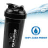 FEFLOGX Sportswear Protein Shaker Performance, höchste Qualität mit hochwertigem Drehverschluss &herausnehmbarem, erstklassigem Sieb für supercremige Shakes, 750ml / 20oz, frei von BPA & DEHP, Mixer, enorm langlebig & verlässlich auslaufsicher, vordere, Shakemixer, Eiweiß Shaker, Proteinshaker, Eiweißshake Mixer, recycelbar, Vorderansicht, Detail 3 Foto.
