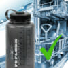 Robuste & langlebige Trinkflasche von FEFLOGX Sportswear in höchster Qualität, 1.000ml, BPA-/DEHP-/BPS-frei, 100% auslaufsicher Wasserflasche mit festem Drehverschluss, geschmackneutral, stylish & leicht zu reinigen, wärme- & kältebeständig, Profi Sportflasche, Trinkflasche Sport, Sport Flasche, Spülmaschinen Foto.