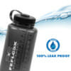Robuste & langlebige Trinkflasche von FEFLOGX Sportswear in höchster Qualität, 1.000ml, BPA-/DEHP-/BPS-frei, 100% auslaufsicher Wasserflasche mit festem Drehverschluss, geschmackneutral, stylish & leicht zu reinigen, wärme- & kältebeständig, Profi Sportflasche, Trinkflasche Sport, Sport Flasche, Leak Proof Foto.
