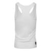 FFX Damen Sport Top Superior Fit, Tank Top Damen mit Racerback Schnitt, angenehm eng, Sporttop Damen, Damen Top, Tanktop Damen, FEFLOGX Sportswear, weiß, Rückseite.