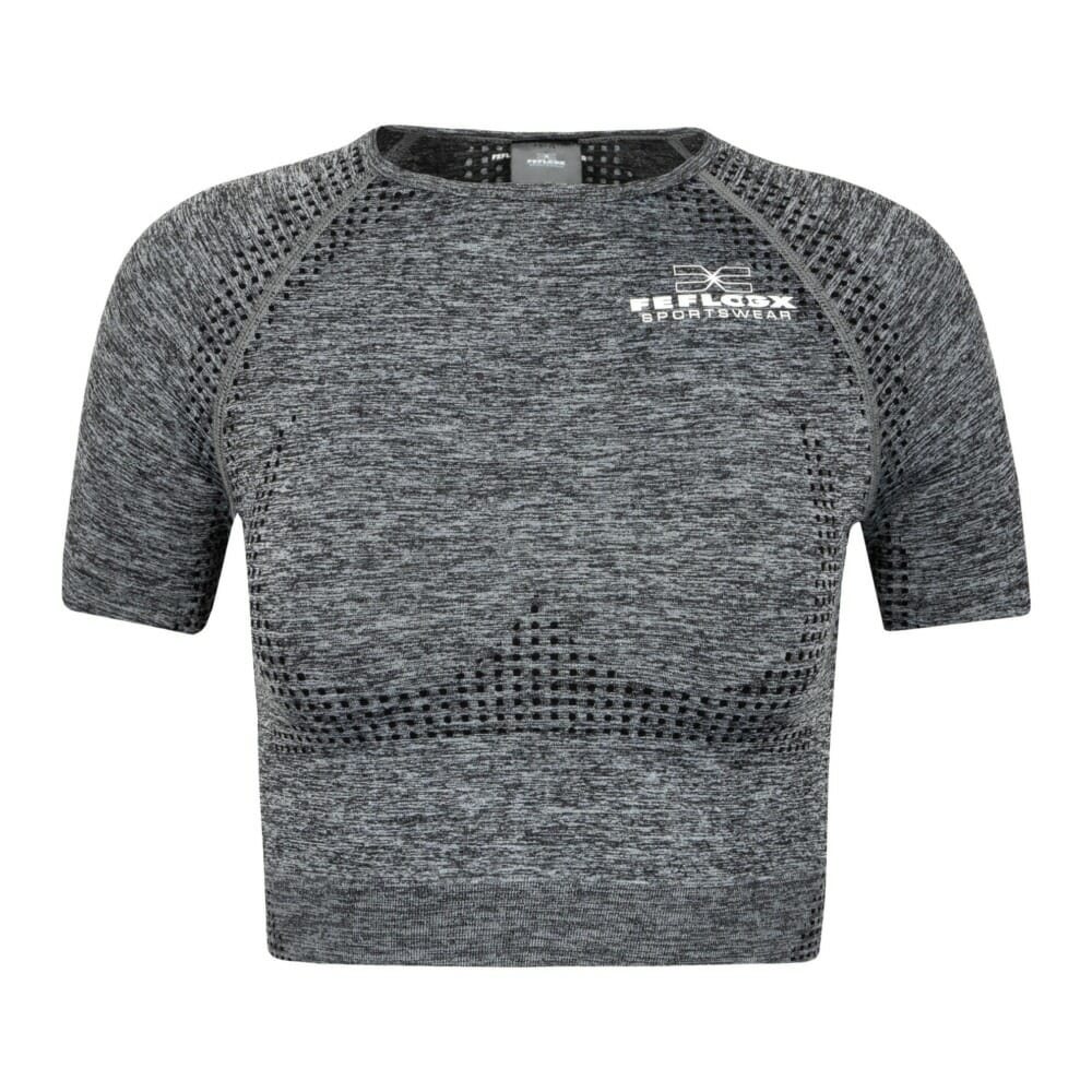 FFX Damen Sport Crop Top Shirt Precise Fit