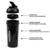 FEFLOGX Sportswear FFX Protein Shaker High Performance, höchste Qualität mit hochwertigem Drehverschluss &herausnehmbarem, erstklassigem Sieb für supercremige Shakes, 750ml / 20oz, frei von BPA & DEHP, Mixer, enorm langlebig & verlässlich auslaufsicher, vordere, Shakemixer, Eiweiß Shaker, Proteinshaker, Eiweißshake Mixer, recycelbar, Vorderansicht, Skala 750ml Foto_1.