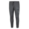 FFX Power Trainingshose Fast Strike von FEFLOGX Sportswear, mit Reißverschlusstaschen, Jogginghose in schwarz & grau, Trainingshose mit super gemütlichem & elastischem Stoff, Herren Trainingshose Damen, Jogginghose Männer, Herren Jogginghose, Jogger, Sporthose, Jogging Hose, Gym Hose, seitlich vordere Ansicht der grauen langen Trainingshose.