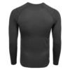 FFX Körperbetontes Sport Sweatshirt Performance Comfort von FEFLOGX Sportswear. Extrem hochwertig, super bequem, unglaublich gemütlicher Stoff & erstklassige Passform, Sport Sweatshirt, Sweatshirt, Sport Oberteil, Longsleeve Shirt, langes Sportshirt, Sport Pullover, Farben: grau, schwarz & blaugrün. hintere Ansicht der schwarzen Farbe.