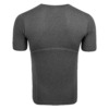 FFX Performance Compression Rashguard Suplex by FEFLOGX Sportswear, super komfortabel & mega Top stylisches Design, High-Performance Sportshirt, Rashguard, Gym Shirt, MMA Shirt, Kompressionsshirt, Shirt Kompression, Cormpression Shirt, Funktionsshirt, stretchiges Fighting Fitness Shirt Farben: schwarz, grau, hintere Ansicht des grauen Rashguards.