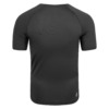 FFX Kompressionsshirt Strike Fighter by FEFLOGX Sportswear, super komfortabel, Performance Passform & Top stylisches Design, Rashguard, MMA Shirt, Ringer Shirt, Kampfsport Shirt, BJJ Shirt, Funktionsshirt, Trainingsshirt, Sportshirt, Sport Shirt, Fight Shirt, MMA Rashguard, Kompressionsshirt Herren, Farben: schwarz, hintere Ansicht des schwarzen Sportshirts.