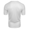 FFX Dry-Tech Mesh Funktionsshirt Superior Fit by FEFLOGX Sportswear, super bequem, leicht & schnelltrocknen, sowie atmungsaktiv, Sportshirt, Sport Shirt, Meshshirt, Gym Shirt, Laufshirt, Dry Tech Shirt, Mesh Shirt, Fitness Shirt, Sport T Shirt, Farben: blau, schwarz, weiß, grau, hintere Ansicht des weißen Fitness T Shirt.