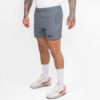 FFX Extra Kurze Sport Shorts High Power von FEFLOGX Sportswear, erstklassige Gym Shorts, super bequeme Laufshorts, Sporthose kurz Herren, kurze Jogginghose in grau & schwarz für Sport, Fitness & Kampfsport, seitliche Ansicht links vorne, graue Shorts.