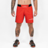 FFX MMA Fight Shorts Performance by FEFLOGX Sportswear, MMA Shorts für High Performance, Fight Shorts für Champions, Sport Shorts, MMA Hose, Kickbox Hose, super komfortabel & mega Top Fighting-Design, Farben: schwarz, rot, weiß, blau, vordere Ansicht der roten Fight Sport Shorts.