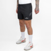 FFX Extra Kurze Sport Shorts High Power von FEFLOGX Sportswear, erstklassige Gym Shorts, super bequeme Laufshorts, Sporthose kurz Herren, kurze Jogginghose in grau & schwarz für Sport, Fitness & Kampfsport, seitliche Ansicht links vorne, schwarze Shorts.