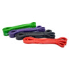 FFX Große Profi Widerstands Fitnessbänder High Performance by FEFLOGX Sportswear. Gummibänder Sport einzeln oder in 4er- & 5er-Packs, Sport Widerstandsbänder in 4 verschiedenen Stärken und Farben. Resistance-Bands, Gummiband Sport, Fitnessbänder Set für Training, auch perfekt als Klimmzughilfe, Loop Bands 4er-Pack (2).