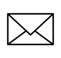 FEFLOGX Kontakt & Hilfe Seite, E-Mail und Brief / Post Symbol (1).