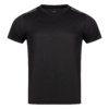 FFX Sport Shirt Total Power von FEFLOGX in schwarz & grau, Sport T Shirt, Sport Oberteil, Funktionsshirt, Mesh Shirt, Sportshirt, Trainingsshirt, vordere Ansicht des schwarzen Shirts.