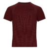 FFX Stretch Sportshirt Fighting Force by FEFLOGX Sportswear, super komfortabel & mega Top stylisches Design, Sport Shirt, Laufshirt, Gym Shirt, MMA Shirt, Rashguard, sretchiges Fighting Fitness Shirt Farben: schwarz, grau, blau, rot, vordere Ansicht des roten stretch Sportshirts (1).