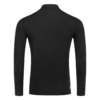 FFX Langarm Kompressions Sport Shirt Extreme Power by FEFLOGX Sportswear. Extrem hochwertig, super bequem & erstklassige Passform für High Performance, Sport Sweatshirt, Sweatshirt, Sport Oberteil, Longsleeve Shirt, Sport Shirt, Sportshirt langarm, Rashguard, langarm Rashguard, Sportshirt langärmlig, langarm Rashguard, Farben: blau, schwarz, weiß & grün, hintere Ansicht des schwarzen langarm Kompressionsshirt.