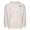 FFX Kapuzen Pullover Sweat-Hoodie Relax Fit by FEFLOGX Sportswear, Chill Hoodie mit weiter Passform, Relax Fit, Streetwear Hoodie, Kapuzen Pullover, Pullover mit Kapuze, Basic Hoodie, in den Farben: schwarz, navy & weiß, vordere Ansicht des weißen Kapuzenpullover.