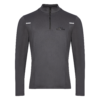 FFX ¼ Reißverschluss Sport Longsleeve Total Power by FEFLOGX Sportswear in grau & schwarz, Longsleeve, Sport Sweatshirt, Sport Sweater, Sport Pullover, Pullover mit Reißverschluss, Sportshirt langarm, vordere Ansicht des grauen Sport Pullover mit Half-Zipper.