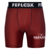 FFX MMA Tight Shorts Fight Performance by FEFLOGX Sportswear in blau, schwarz, rot, Camouflage-black & weiß, Sport Shorts, kurze Sporthose, Fight Shorts, MMA Shorts, Kompressionsshorts, MMA Tight Shorts, kurze Tights, vordere Ansicht der roten Compression Shorts.