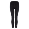 FFX Damen Fitness Leggings Classy Dominance mit Taschen by FEFLOGX Sportswear, super stylische Damen Sport Tights, se*y Lauftights Damen, Sportleggings Damen, Damen Sport Leggings mit Handytasche, super bequem, komplett blickdichte Damen Leggings mit Tasche, Fitness Leggings Damen, Yoga Hose Damen, Farben: Rosa/lila & schwarz, hintere Ansicht der schwarzen Damen Sporthose.