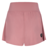 FFX Hosen Sport Rock Brilliant Fit by FEFLOGX Sportswear in blau, schwarz & rosa/pink, sportlich-eleganter Hosenrock, Sportrock, Sportskirt, Sport Skirt, Hosen Rock, Rock mit Hose, stilvoller Tennisrock, hintere Ansicht des rosanen Tennis Sport Rock.