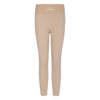 FFX Seamless Damen Leggings Brilliant Fitness by FEFLOGX Sportswear, super stylische Damen Sport Tights, se*y Lauftights Damen, Sportleggings Damen, Damen Sport Leggings seamless, super bequem, komplett blickdichte Damen Leggings, Fitness Leggings Damen, Yoga Hose Damen, Farben: Sandfarben, vordere Ansicht der sandfarbenen Damen Sporthose.
