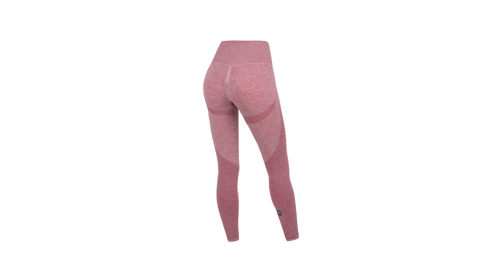 FFX Performance Shape Sport Leggings Comfort Fit by FEFLOGX Sportswear, super bequem & mega stylisches Scrunch-Design, Teil des 2er Sport Set aus Damen Tights & Sport-BH, Damen Sport Leggings, Tights Damen, sexy Leggings, Sportleggings Damen, Yoga Hose Leggings Damen Top Fitnessleggings für Freizeit & Sport, Farben, schwarz, rosa, grau, seitlich hintere Ansicht der rosanen Leggings mit Scrunch-Style (1).
