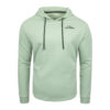 FFX Special Hoody Kapuzenpullover Ultimate Strike by FEFLOGX Sportswear in den Farben grau, blass-grün & schwarz, Sport Hoodie, Basic Hoodie, Sweater, Pullover mit Kapuze, Kapuzenpullover, Gym Hoodie, vordere Ansicht des super-gemütlichen & stilvollen blass-grünen Kapuzen Pullover.