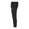 FFX High Performance Sporthose Pure Strength von FEFLOGX Sportswear, mit Reißverschlusstaschen, Jogginghose in schwarz & grau, Sporthose Herren, Sport Hose, Jogging Hose, seitliche Ansicht der schwarzen, langen Trainingshose.