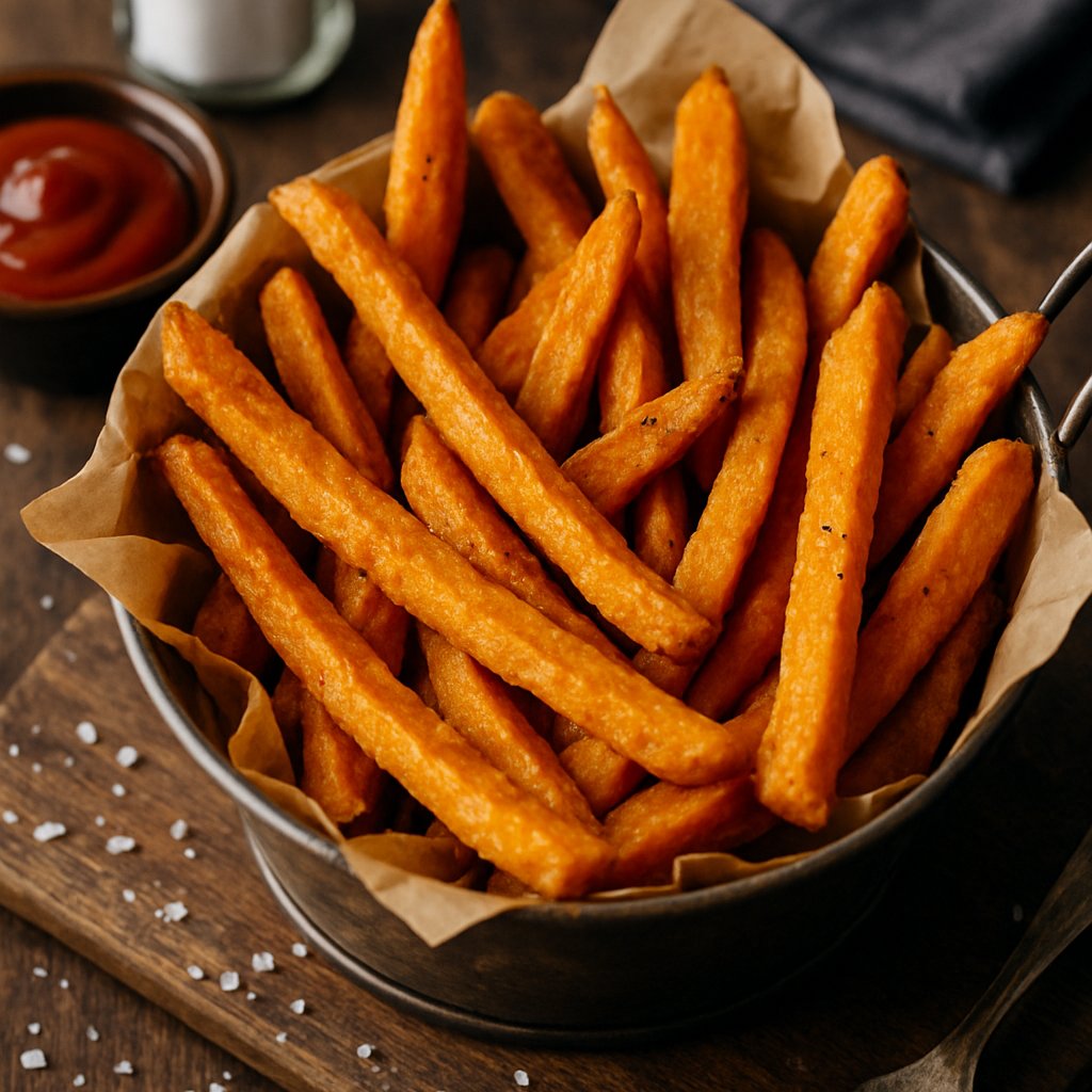 Süßkartoffeln selber machen mit mehreren Rezepten von FEFLOGX, Süßkartoffel Pommes, Süßkartoffel Stückchen, Zubereitung von Süßkartoffeln.