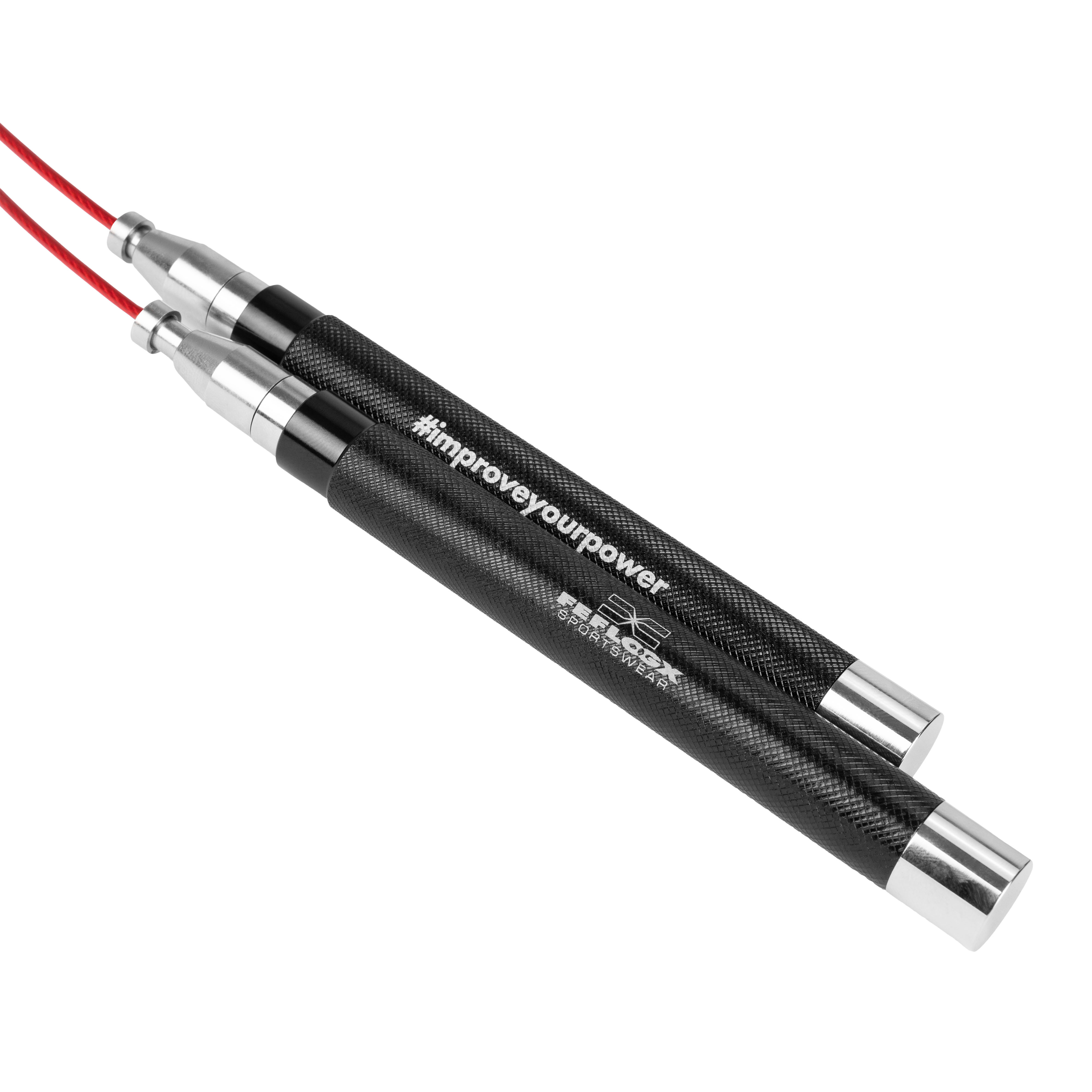 FFX Pro Speed Rope Springseil Athletic Performance by FEFLOGX. 3m Länge & Größenverstellbar, Hochwertigstes Rope Skipping Seil, Seilspringen auf höchstem Niveau für eine exzellente Performance, Sport Springseil Fitness Erwachsene & Kinder, Box-Springseil, Springs Seil, Fast Rope, MMA, Kampfsport Skipping Rope by FFX mit Kugellager & Steck-Verschluss, 1 SEIL GRATIS (1). FFX Pro Speed Rope Springseil Athletic Performance